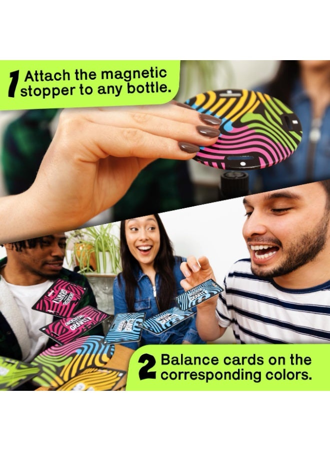 Big Potato Cards vs Gravity: Ultimate Stacking & Balancing Travel Game | Waterproof Card Game for Camping, Vacations & Family Fun | 2-4 Players - Image 4